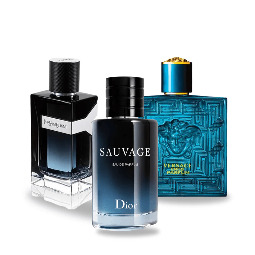 Conjunto de 3 perfumes | Sauvage + Y Men + Eros